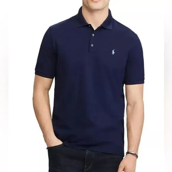 Polo Ralph Lauren Men's Navy Polo, Classic Fit (Size M) - Picture 1 of 4